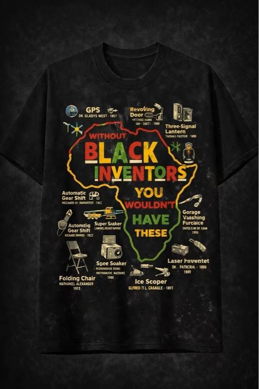 Black inventions T-shirt. Black inventions T-shirt.