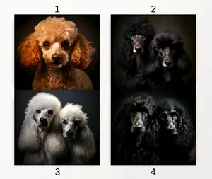 Poodle Dog 20 Oz. Stainless Tumblers (Order by Number) (Set #1)