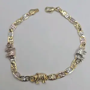 Elephant's fashion bracelet gold-plated three colors beautiful style