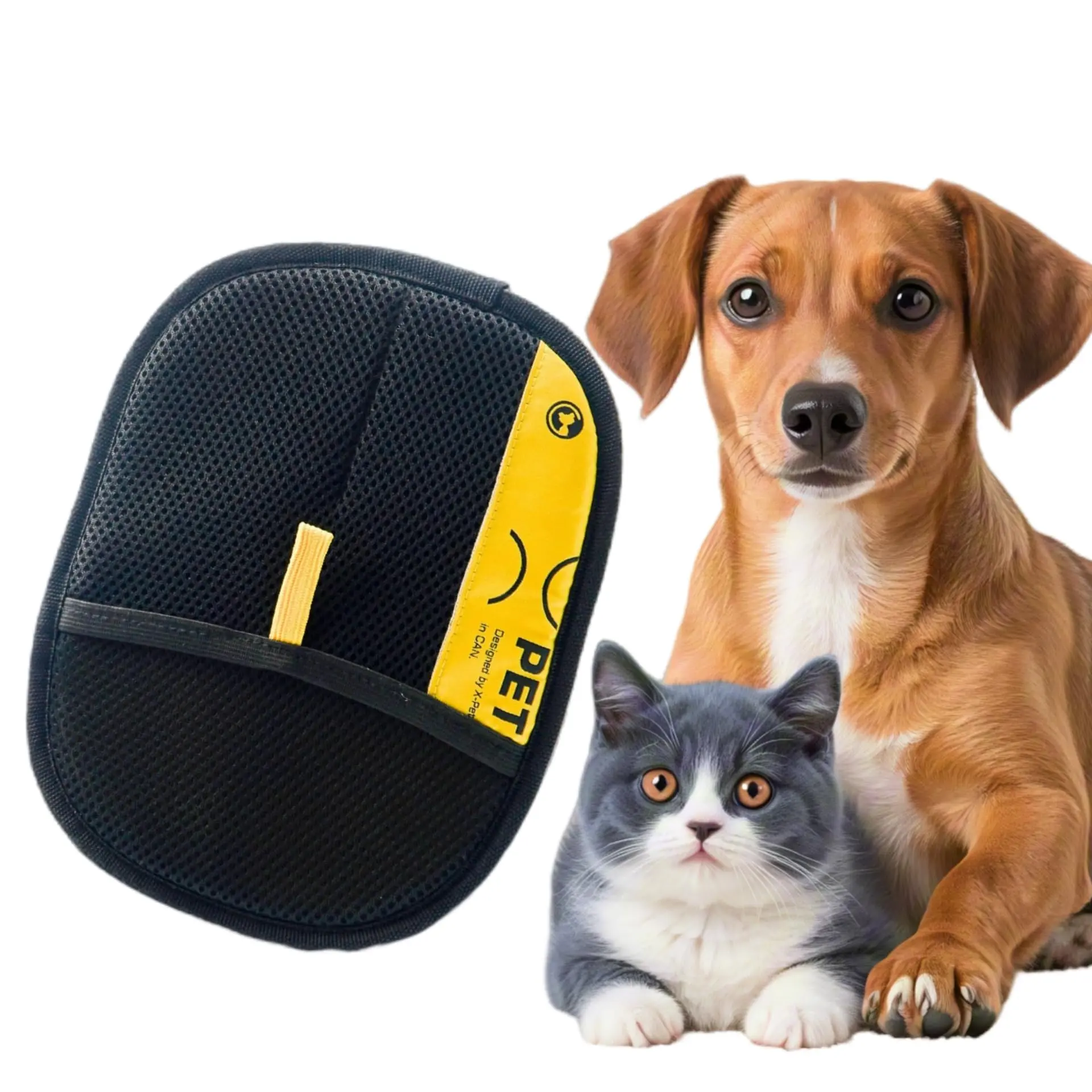 No More Pet Hair Everywhere Electrostatic Sticky Mittens Two-way Brush ...