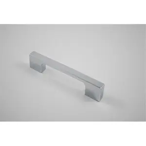 212 MAIN Contemporary Zinc Cabinet Bar Pull - Polished Chrome, Residential Essentials Door Hardware