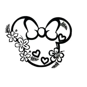 Minnie heart Sticker Vinyl