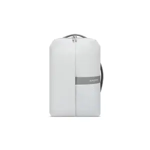 Lenovo Xiaoxin Original Water-Resistant Laptop Backpack for 14-16 Inch Computers, Unisex Design in Light Gray