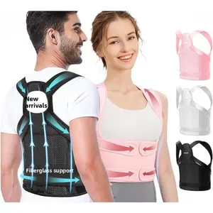 Explosive anti-hunchback correction belt, breathable support, spine open shoulder back posture strap, pressure correction belt