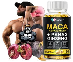 Maca Root + Ginseng + Ashwagandha - Extra Strength Capsules for Men and Women Maca Root + Ginseng + Ashwagandha - Extra Strength Capsules for Men and Women