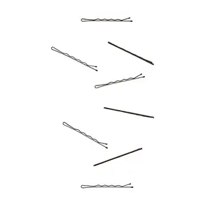 Styling Essentials Bobby Pins, Black, 2 Inches, 60 Count (Pack of 6)