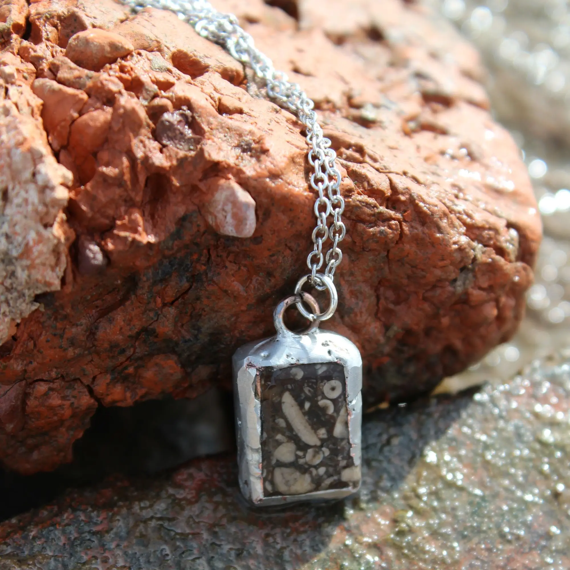 Fossil Frame Necklace