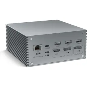 Docking Station, QIYO USB C Docking Station Dual Monitor for MacBook Pro/Air & Type C Windows Laptops (4K HDMI, 2 DPS, 100W PD, 6 USB Ports), Extended Display for macOS