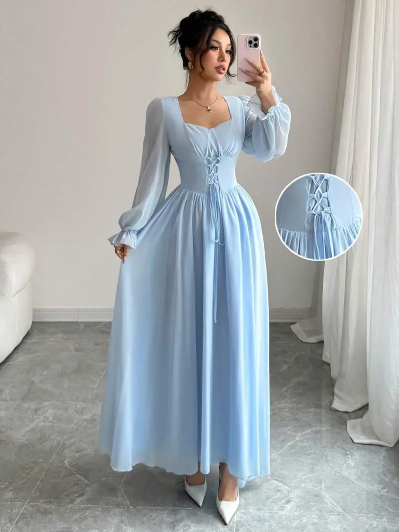Long sleeve a line dress for women - TikTok Shop Long sleeve a line dress for women - TikTok Shop