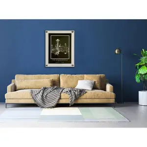 White Acrylic Frame Straight Corners