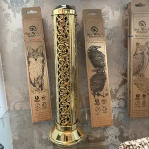 Brass Filigree Tower Incense Burner