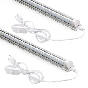 Barrina T8 LED Shop Light 2ft, 20W 3000LM 5000K, T8 LED Light Fixture, Linkable Shop Lights for Room, Garage, Workbench, Warehouse, 2 Packs