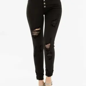 KanCan Black high rise button fly skinny jeans