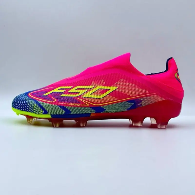 FSO Studded Soccer Shoes For Men Original Society Grass Cleats Football Field Boots Resistant Non Slip Ultralight Man Football Shoes