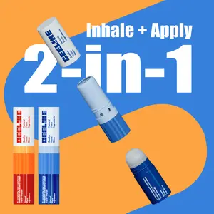 Ceelike Nasal Stick | Mint & Lemon Flavors | Natural Refreshing Vapors | Cool & Invigorating Sensation |  Natural Ingredients | Essential Oils + Menthol | 0.3 Oz Each, Pack of 3 | Convenient On-the-Go Use