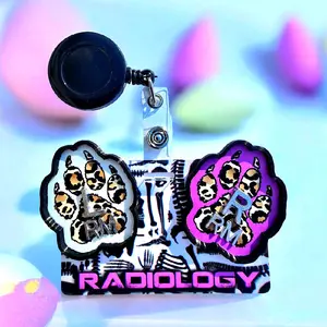 Cheetah print paw x-ray markers