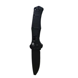 Greenish 9070 Outdoor & Survival Tactical Tool: D2 Steel Blade Pocket Knife with Non-Slip Fiberglass Handle - A Sharp, Multi-Functional EDC Folding Knife