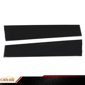 Rear Door B Pillar Window Trim Applique Fit For 11-19 Grand Cherokee Black 1 Pair