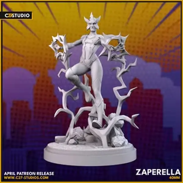 40mm Scale Electro 3D-Printed Resin Miniature - Crisis Protocol Proxy, Collectible Edition Home Decor Statue (C27), 3D-Printed Resin Miniatures, Collectible Edition Miniatures