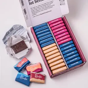 Raaka Chocolate - Mini Doses Box of 30 Dark Chocolate Bars