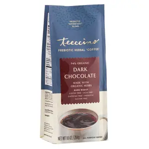Dark Chocolate Prebiotic SuperBoost Herbal Coffee Beverage Organic