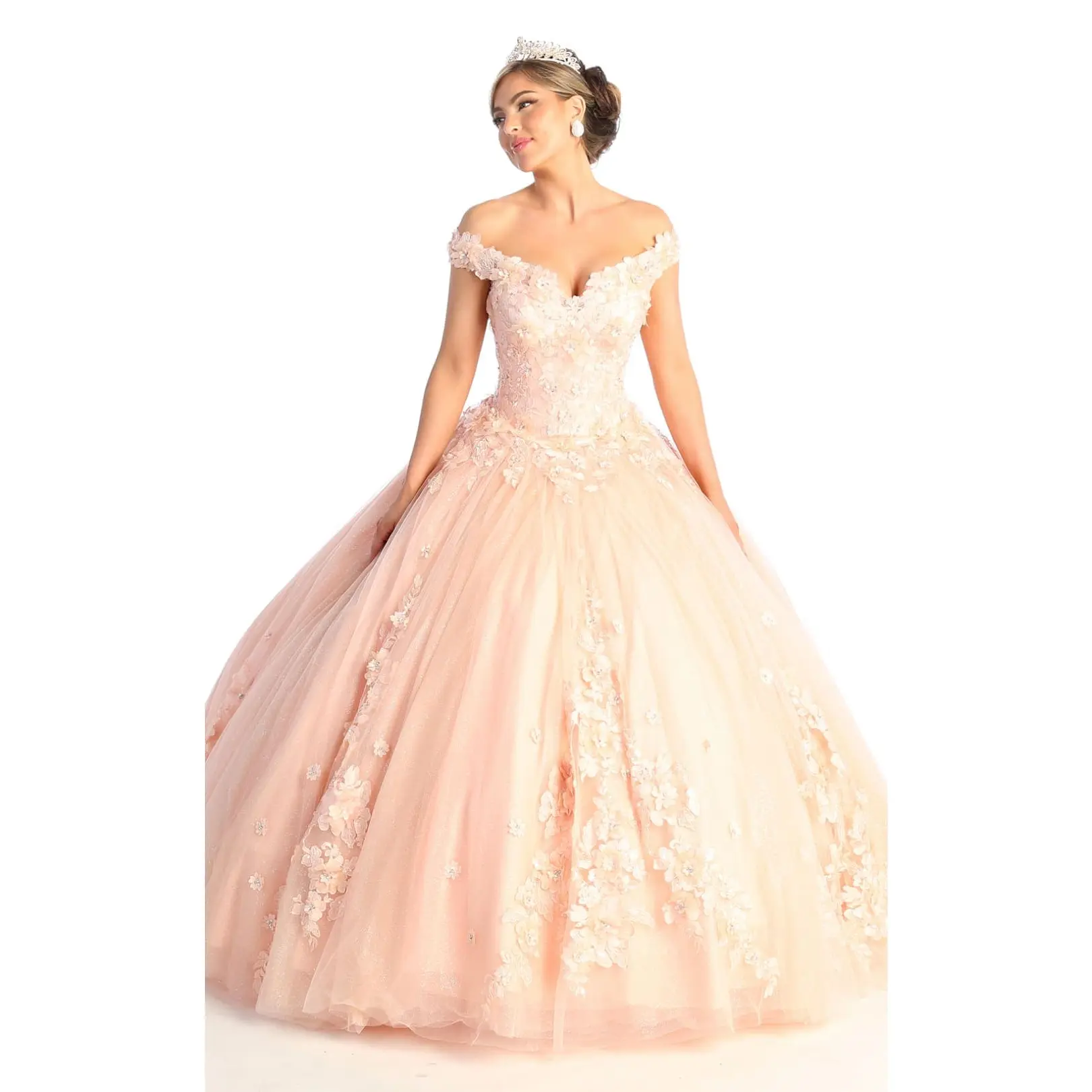 Sweet 16 Birthday Party Dress in Blush/Nude Style LK160 Ball Gown Sweet 16 Birthday Party Dress in Blush/Nude Style LK160 Ball Gown