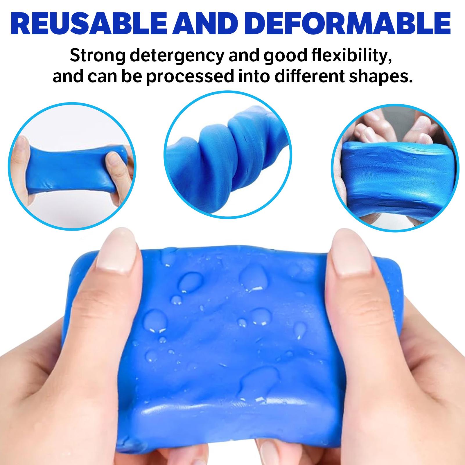 XPERTCHEMY Blue Car Clay Bar 2 Pack 200g(2x100g), Auto Detailing Premium Grade No Scratch Magic Clay Bars Cleaner Kit with Washing and Adsorption Capacity for Car Auto SUV, RV, Truck