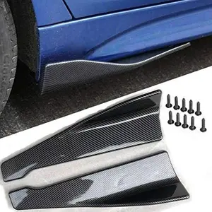 18.9inch/48cm Skirt Spoiler Rear Lip Rear Bumper Lip Lower Corner Valance Covers Splitter Spoilers Carbon Fiber-