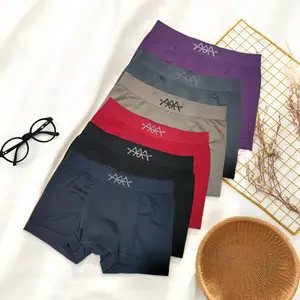 6-Pack Men's Breathable Comfort Underwear No-Ride-Up Design for All-Day Activity Stretchy Solid Color Boxer Briefs