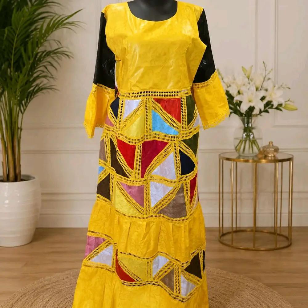 farafarani Elegant dress 3pcs sets comes with inne and head wrap