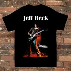 New Popular Jeff Beck Singer Basic Cotton Black S-2345xl Unisex T-shirt Gc266 1