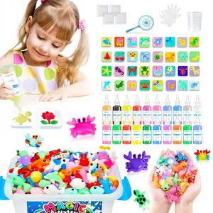 Magic Water Elf Toy Kit,Aqua Fairy Water Gel kit with 20 Magic Gel&18 Molds-Easter Craft, Water Pets, Birthday Gifts