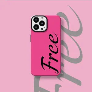 Free Script Design Phone Case for iPhone 17 Air 16 Plus 15 Promax 14 13 12 11 Pro,and Samsung Galaxy S26 ultra S25 S24 FE S23 Ultra, Double-Layer TPU Shockproof Protective Cover