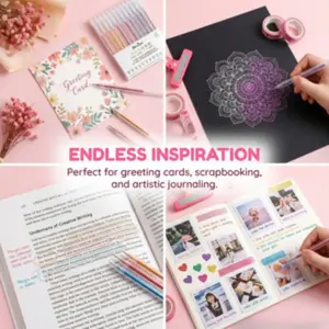 12 Color Rainbow Glitter Gel Pens Set, Perfect for Writing, Drawing, Diaries, Scrapbooks, Art Projects, Party Decorations, Holiday Gift Choice