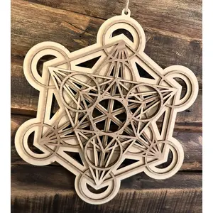 Metatron Designed Wood Wall Hanging - Elevate Your Space Naturally