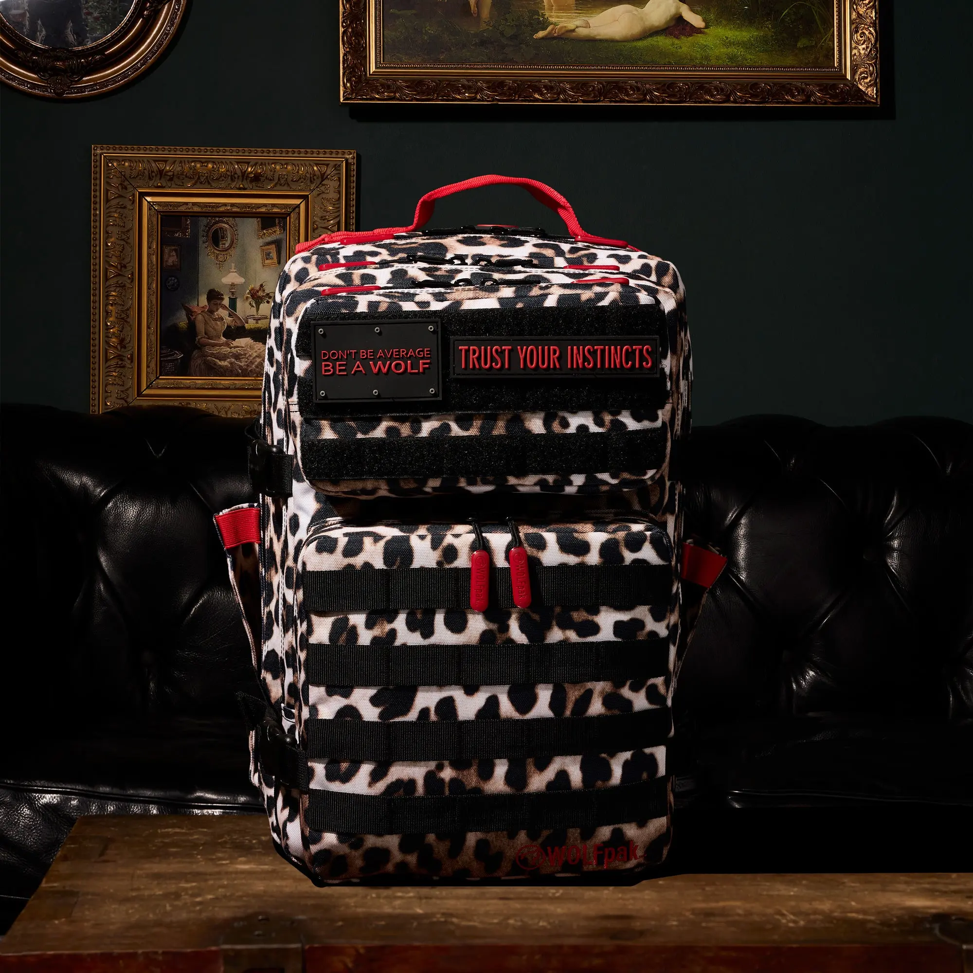 35L Backpack Savage Red Leopard