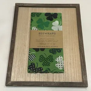 Beeswax Bread Food Wrap Single 17” x 23” Reusable Kitchen Sandwich No Plastic