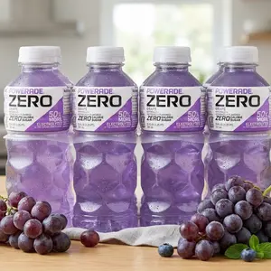 Zero Sugar Grape Sports Drink — Summer Electrolyte Hydration Beverage, 20 oz Bottles, 8 Pack