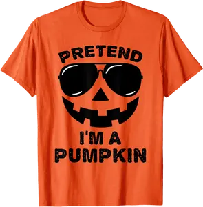 Pretend I'm A Pumpkin Halloween Costume Couples Matching T-Shirt - Joelalbe Shop 85B0DHLH9JQ9