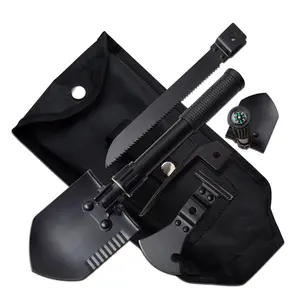 Survivor - 5-in-1 Multi-Purpose Shovel Tool - Compass, Saw, Axe, Hammer, Shovel SV-MUL001BK