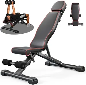 MAX Weight Bench, 880LB Adjustable Weight Bench for Bench Press, Foldable Weigh YOLEO