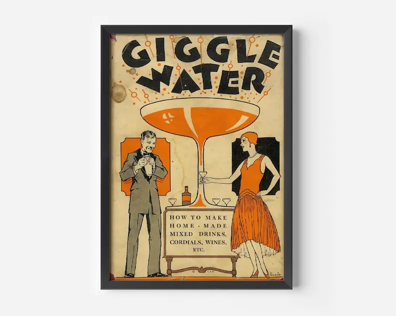 Cocktail Bar Poster, Funny Bartender Print, Old Book Cover, Large Wall Art, Spirits And Wine Poster, Alcohol Poster, Cocktail Wall Art