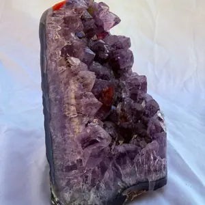 Amethyst Crystal Geode Cluster Decorative Display Specimen