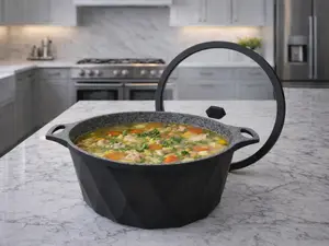 Dream Home Collection Black Diamond 9.2-Quart Casserole Pot