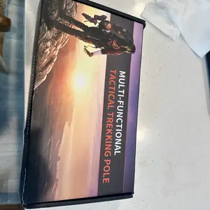 outdoorsmen gift tactical trekking walking Lightweight Adjustable Trekking Pole  mountain climb  7-in-1 Tactical Trekking Pole Your Ultimate Outdoor Survival Companion – Compass, Tinder, Saw Blade & More for Hiking & Camping stick multi-scenario camp con