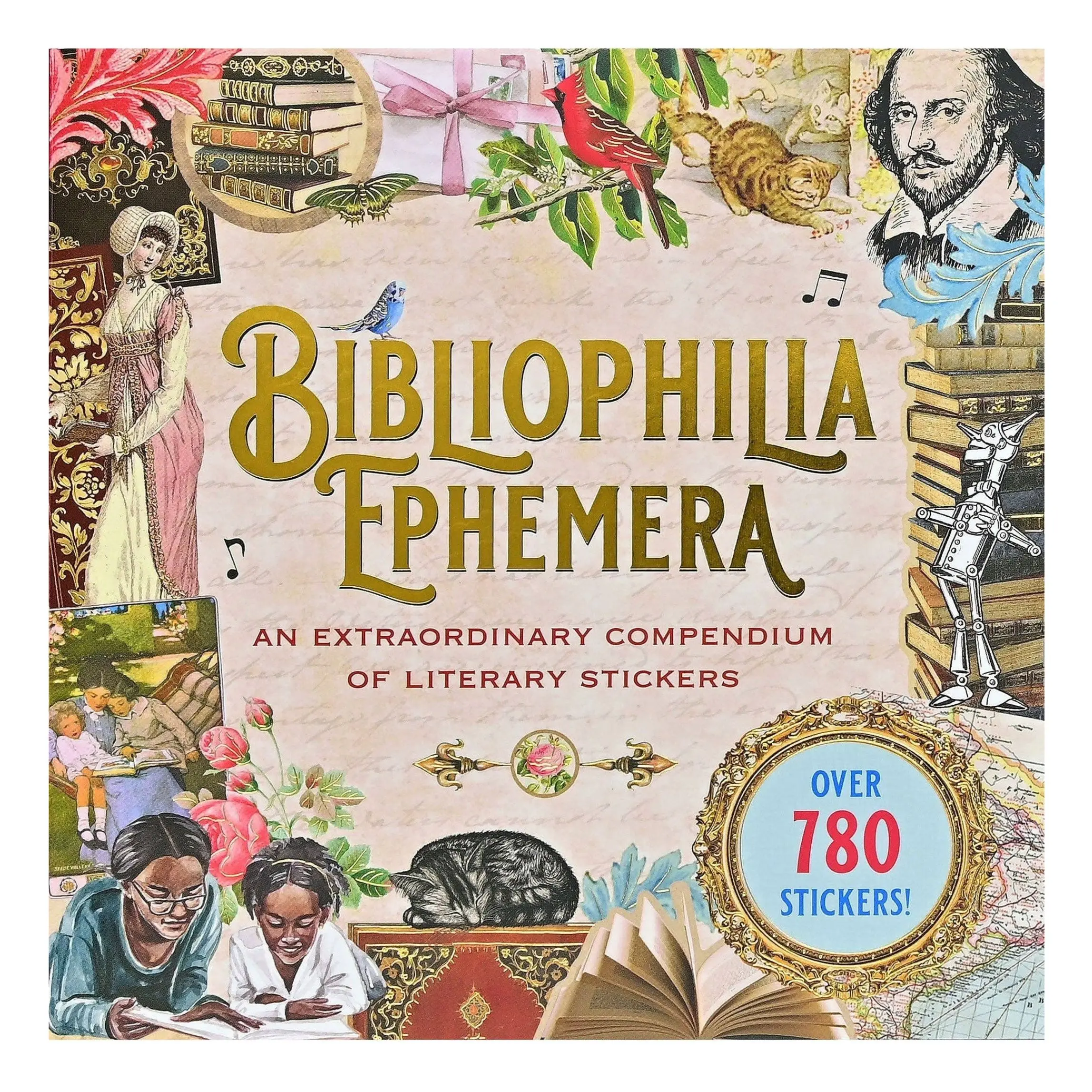 Peter Pauper Press Bibliophilia Ephemera Sticker Book An Enchanting ...