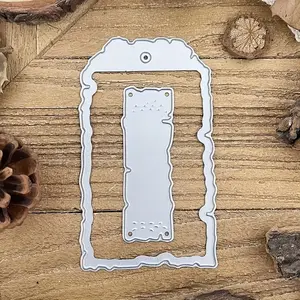 New Label Metal Cutting Mold, Perfect for DIY Albums, Scrapbooking, Ideal for Greeting Cards and Home Decor, Great Handmade Holiday Project Choice