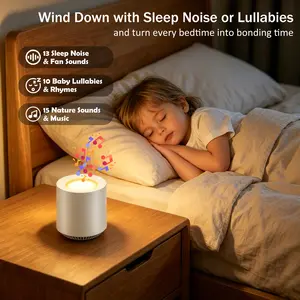 UFORU White Noise Sleep Machine | Dimmable Night Light, 38 Soothing Sounds, Memory Timer - Summer Bedroom Relaxation & Perfect Gift for Dad & Grads summervibes outdoor fun