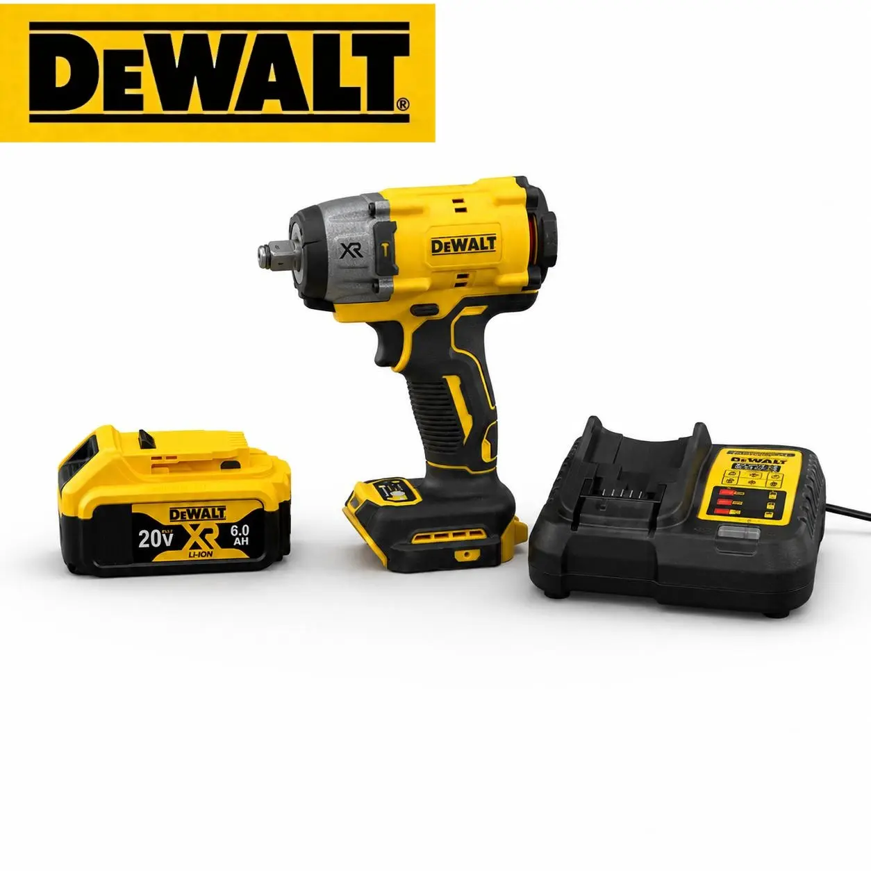 DEWALT 20V XR High Torque Cordless Impact Wrench Kit, 922-Drive Power Tool with Charger & Battery for Automotive Tire Work, Equipment Maintenance, Cordless Impact Wrenches