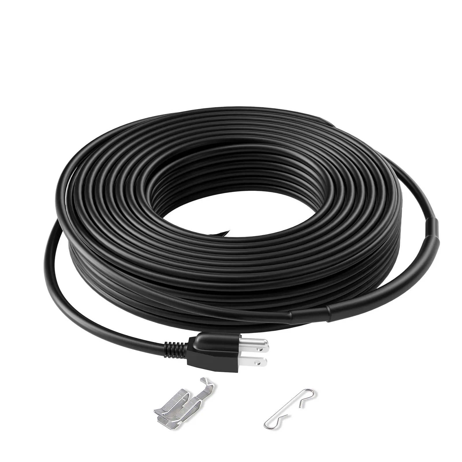 【Summerfinds】VEVOR Self-Regulating Pipe Heating Cable,100FT 5W/FT Heat Tape for PipesRoof Snow Melting De-icingGutter and Pipe Freeze Protection, Waterproof, Freeze Guard